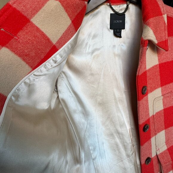 JCrew Plaid Wool Coat - Picture 5 of 6